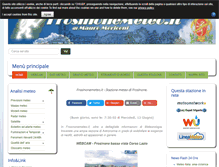 Tablet Screenshot of frosinonemeteo.it